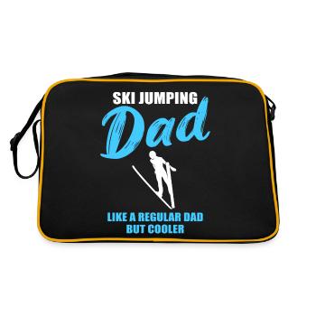 Papa saut à ski : la fraîcheur à l’état pur - Sac Retro - noir/or - Dos