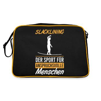 Slackline master class - gift - Retro Bag - black/gold - Back