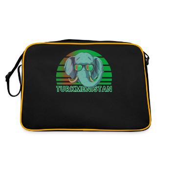 Turkmenistan - Retro Bag - black/gold - Back