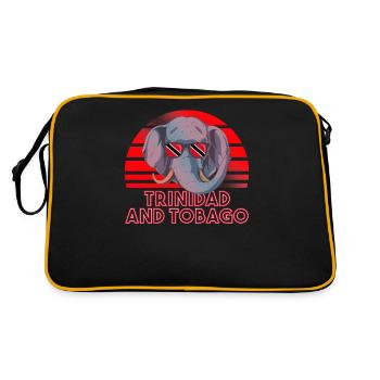 Trinidad and Tobago - Retro Bag - black/gold - Back