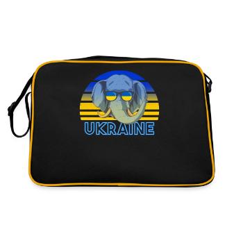 Ukraine - Retro Bag - black/gold - Back