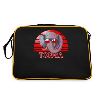 Tonga - Sac Retro - noir/or - Dos