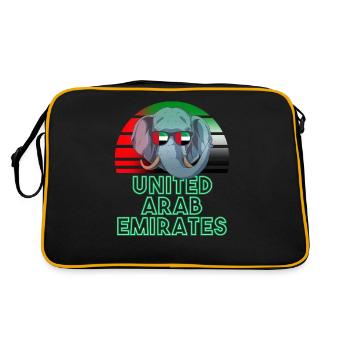 Emirats Arabes Unis - Sac Retro - noir/or - Dos