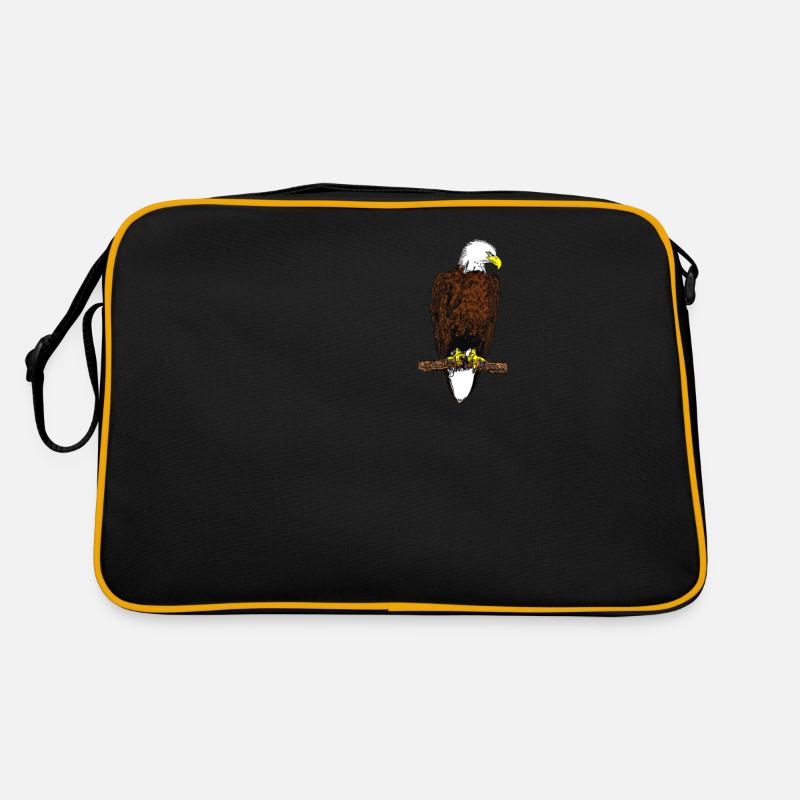 Bald Eagle - Bird Eagle Graphic Design Retro Bag