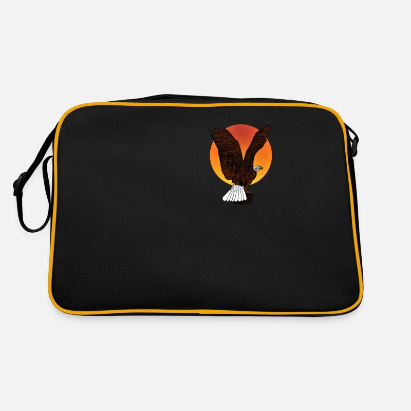 Bald Eagle - Bird Eagle Graphic Design Retro Bag