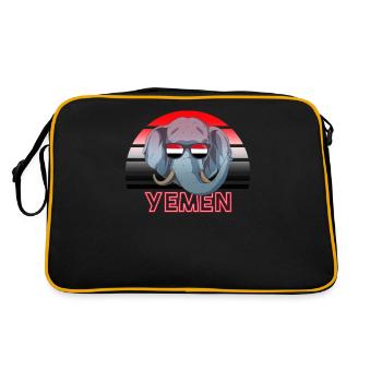 Yémen - Sac Retro - noir/or - Dos