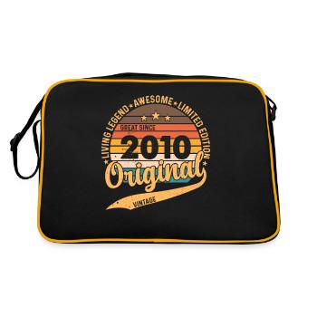 Vintage Born Legend 2010 – Retro Birthday Gift - Retro Bag - black/gold - Back