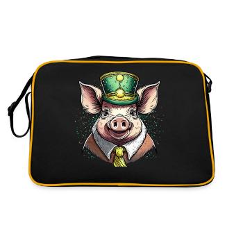 CÉLÉBRATIONS DU COCHON - Sac Retro - noir/or - Dos