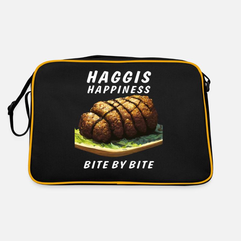 HAGGIS HAPPINESS BITE BY BITE Retro Tasche