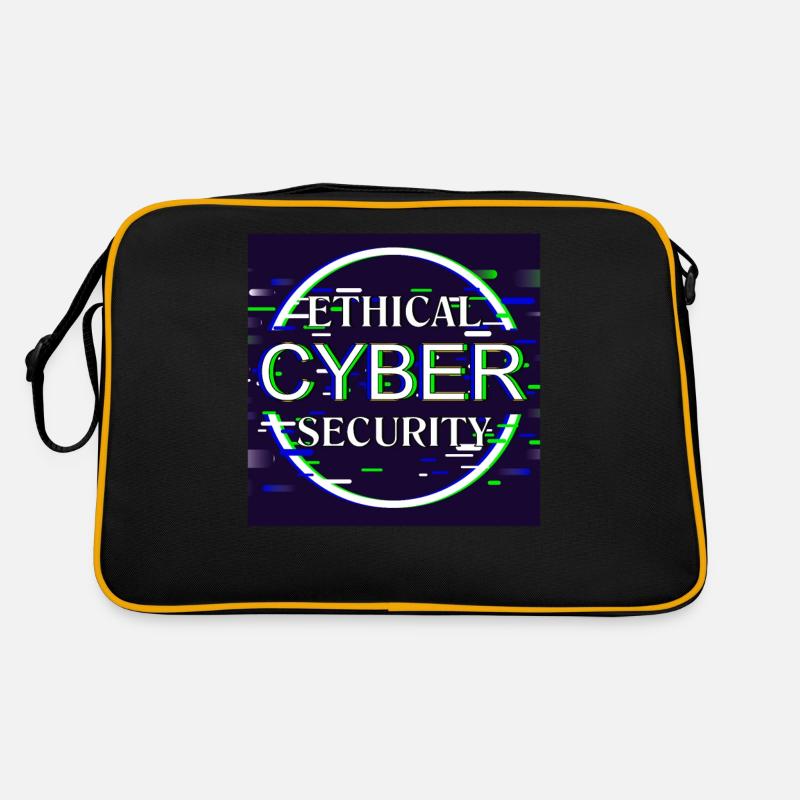 Ethical Cyber Security - Retro Tasche - Schwarz/Gold