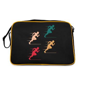 Colorful Sprinter Action Gift - Retro Bag - black/gold - Back