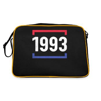 Né En 1993 Anniversaire Hommes - Sac Retro - noir/or - Dos