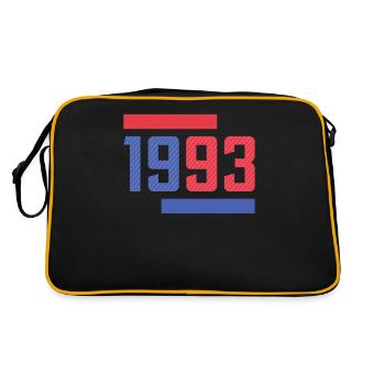 Né En 1993 Anniversaire Hommes - Sac Retro - noir/or - Dos