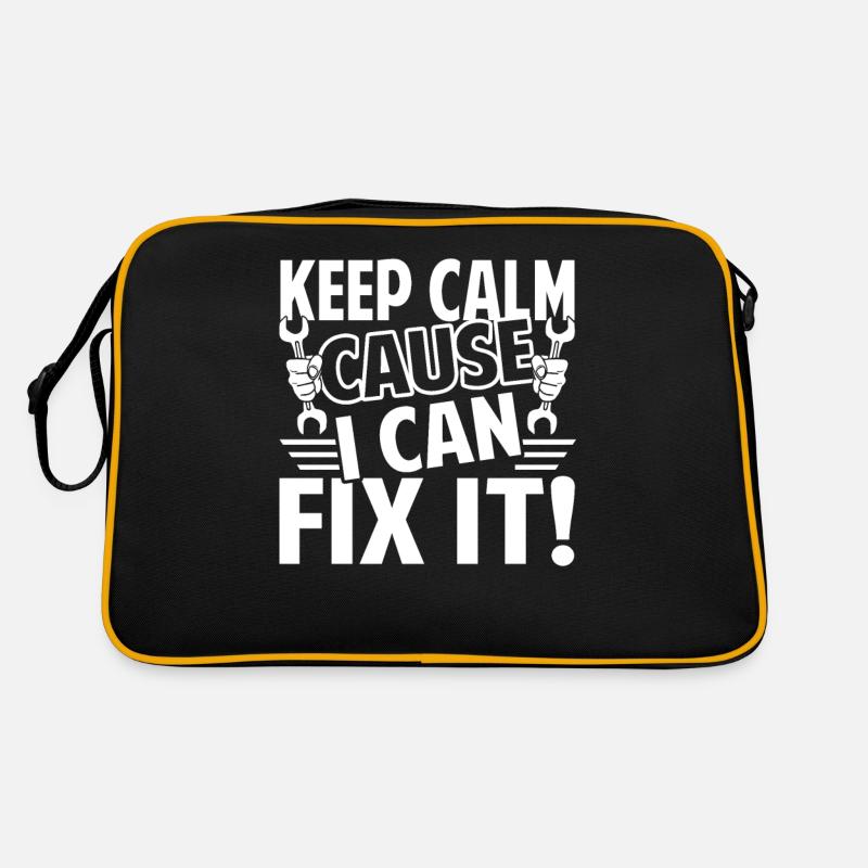 Mechanic Mechanic Keep Calm I Can Fix It Retro Bag