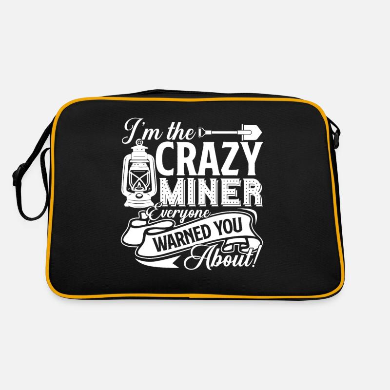 Miner Crazy Miner Everyone Warned You About Retro Bag