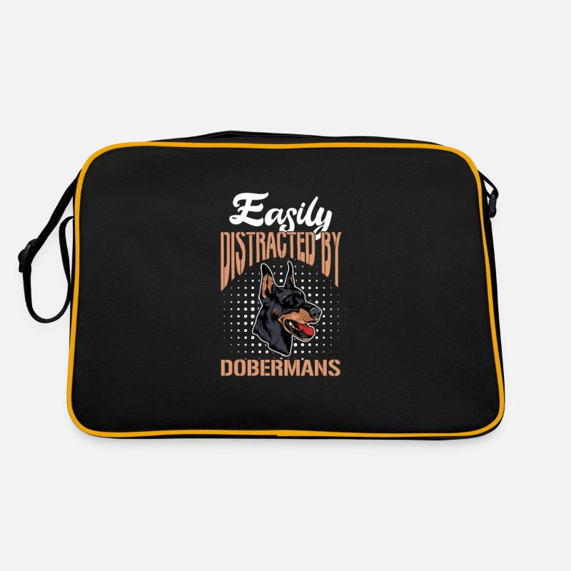 Doberman chien chiens cadeau pour animaux de compagnie Sac Retro