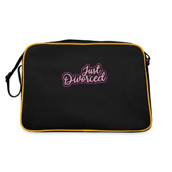 Divorce Separation End Relationship Gift - Retro Bag - black/gold - Back