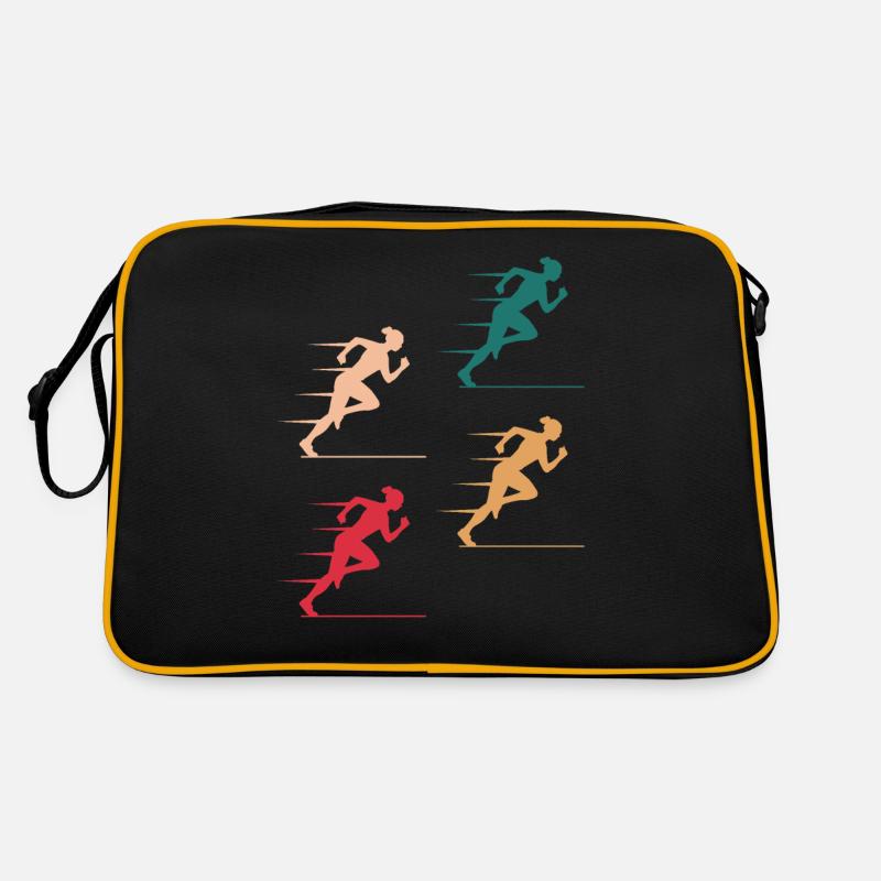 Bunte Sprinterinnen Elite Retro Tasche