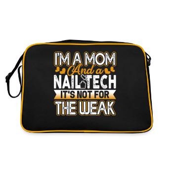 Nail Technician Nail Technician Mom - Retro Bag - black/gold - Back