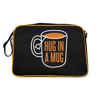 Cup Teapot Tea Tea Bag - Retro Bag - black/gold - Back