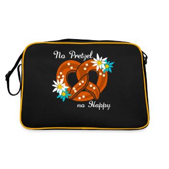 Bretzel Bretzels de Bavière - Sac Retro - noir/or - Dos