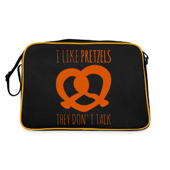 Bretzel Bretzels Bavière - Sac Retro - noir/or - Dos