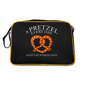 Bretzels - Sac Retro - noir/or - Dos