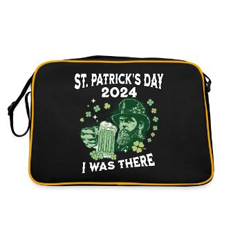 Fête de la Saint-Patrick 2024 - Sac Retro - noir/or - Dos