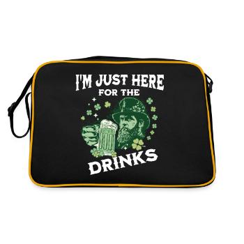 Fête de la Saint-Patrick en Irlande - Sac Retro - noir/or - Dos