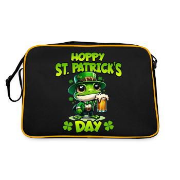 Grenouille de la Saint-Patrick - Sac Retro - noir/or - Dos