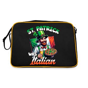 Fête de la Saint-Patrick Italie - Sac Retro - noir/or - Dos