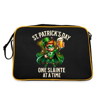 Fête de la Saint-Patrick - Sac Retro - noir/or - Dos
