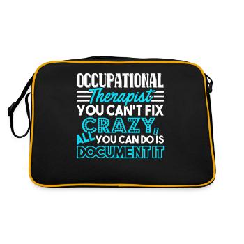 Occupational Therapy Occupational Therapy Funny - Retro Bag - black/gold - Back
