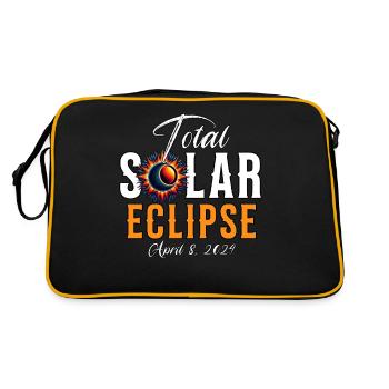Solar Eclipse 2024 - Retro Bag - black/gold - Back