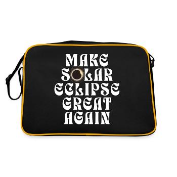 Solar Eclipse 2024 - Retro Bag - black/gold - Back
