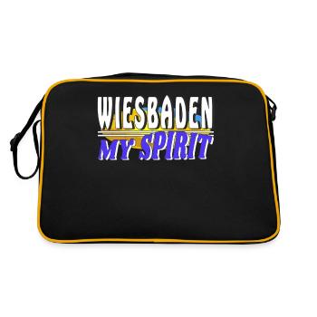 WIESBADEN MON - Sac Retro - noir/or - Dos