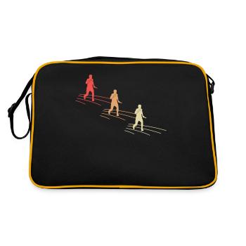 de course de relais coloré - Sac Retro - noir/or - Dos