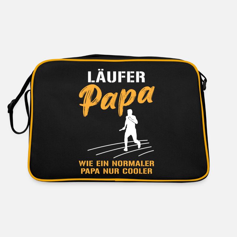 Cool Runner Dad Saying Retro Bag