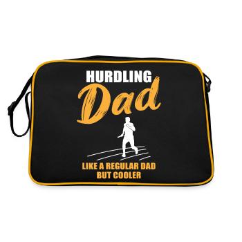 Papa coureur cool disant - Sac Retro - noir/or - Dos