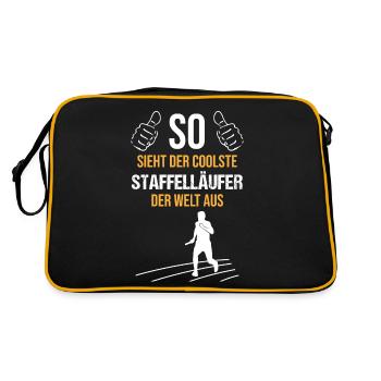 Coolest relay runner in the world - Retro Bag - black/gold - Back