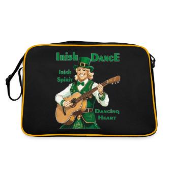 DANSE IRLANDAISE - Sac Retro - noir/or - Dos