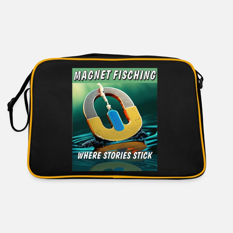MAGNETFISCHING WHERE STORIES STICK Retro Tasche