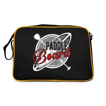 I Love Paddleboarding Paddleboard - Retro Bag - black/gold - Back