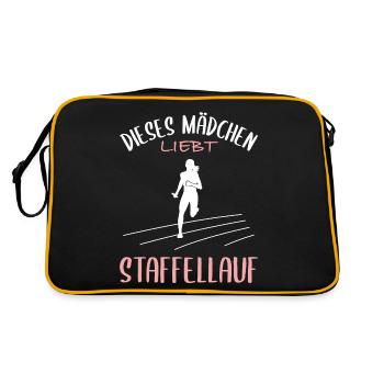 Relay Race Love - Girl's Passion - Retro Bag - black/gold - Back
