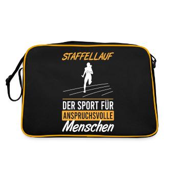 Elite Run - The Challenging Sport - Retro Bag - black/gold - Back