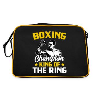 Champion de boxe Roi du ring - Sac Retro - noir/or - Dos