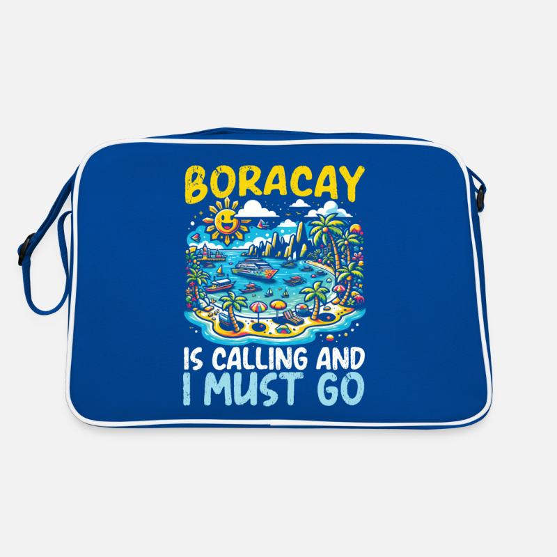 Vacances d’été à Boracay Philippines Plage de Boaracay Sac Retro