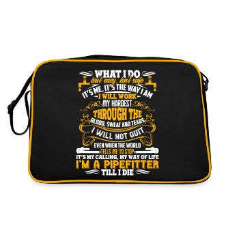 Pipefitter Pipefitter Till I Die - Retro Bag - black/gold - Back