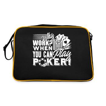 Poker When You Can Play Poker - Retro Bag - black/gold - Back