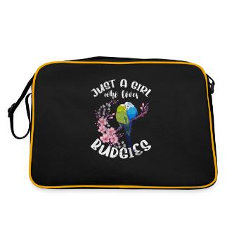 Perruche ondulée - Sac Retro - noir/or - Dos
